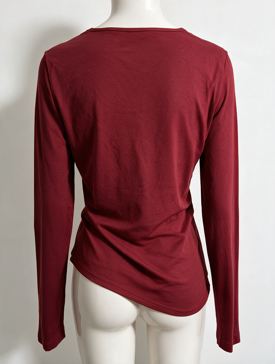 Bandolera - Trui - bordeaux, tekstprint 'shine', pailletten en studs - L