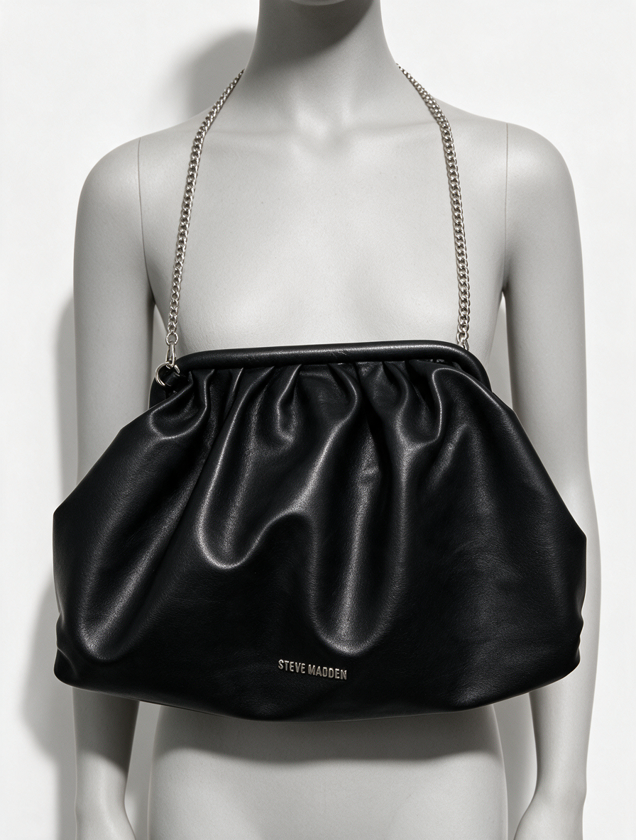 Steve Madden - Tas - zwart, beugelsluiting, schakelketting