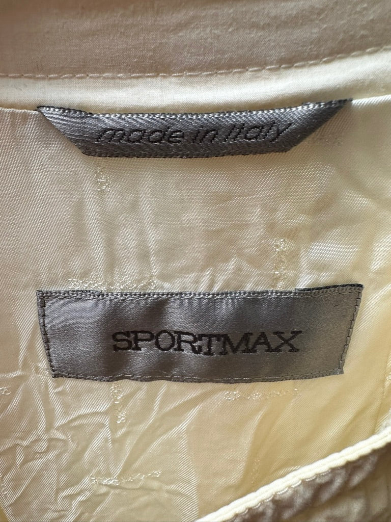 Sportmax crème trenchcoat maat 38