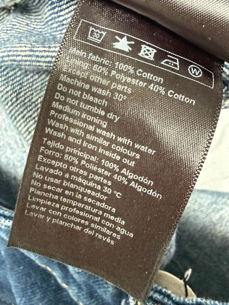 ba&sh - Broek - blauw, denim, rechte pijp - S