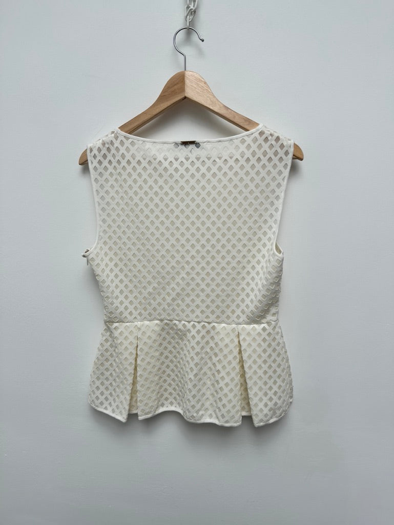 Liu Jo witte peplum top maat M