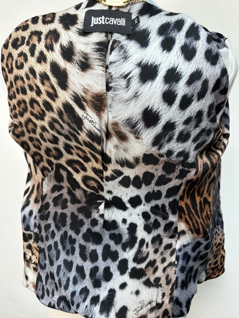 Just Cavalli lichtblauwe blazer maat XS