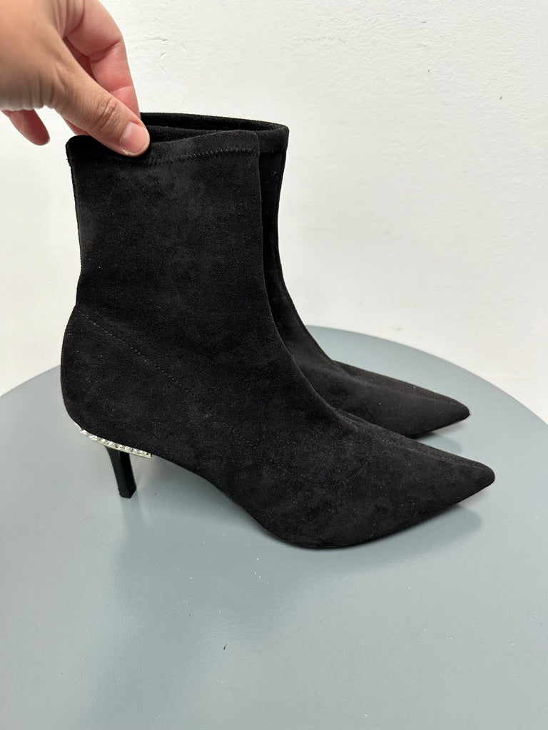 Dune London korte laarsjes met strass maat 38