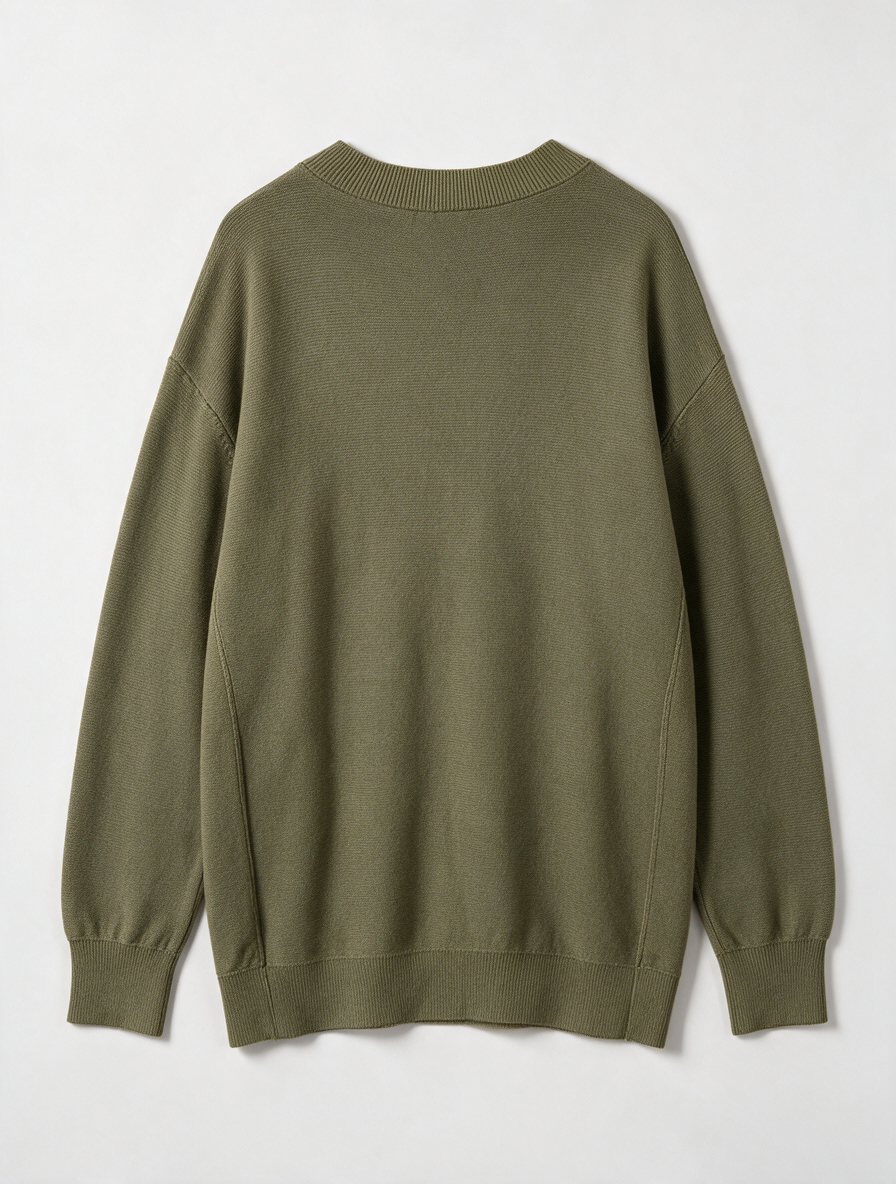 monari - Trui - olijfgroen, V-hals, strass steentjes - XL