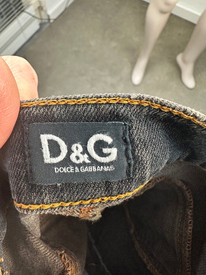 D&G spijkerrokje zwart maat 36