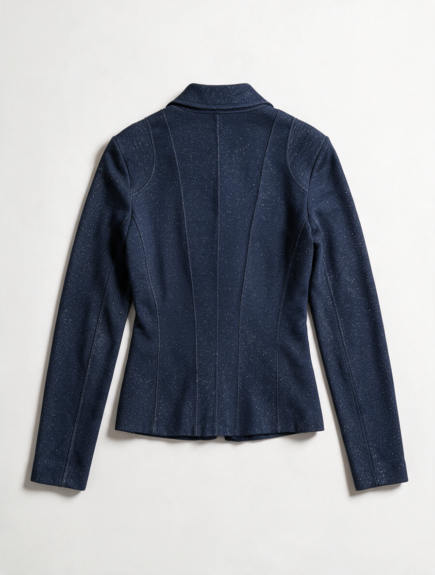 Claudia Sträter - Blazer - donkerblauw, tweeknoopsluiting, getailleerd model - XL