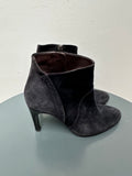 Zinda blauwe suede enkellaarsjes maat 36