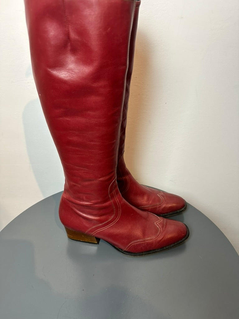 Robert Clergerie Laarzen maat 4,5 (35,5) rood