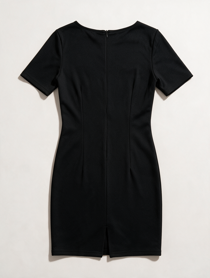 MICHA - Jurk - kleurblok, turquoise/geel/zwart, korte mouw - XL
