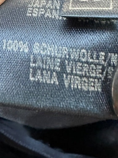 Escada blauw wollen plooirokje maat 36