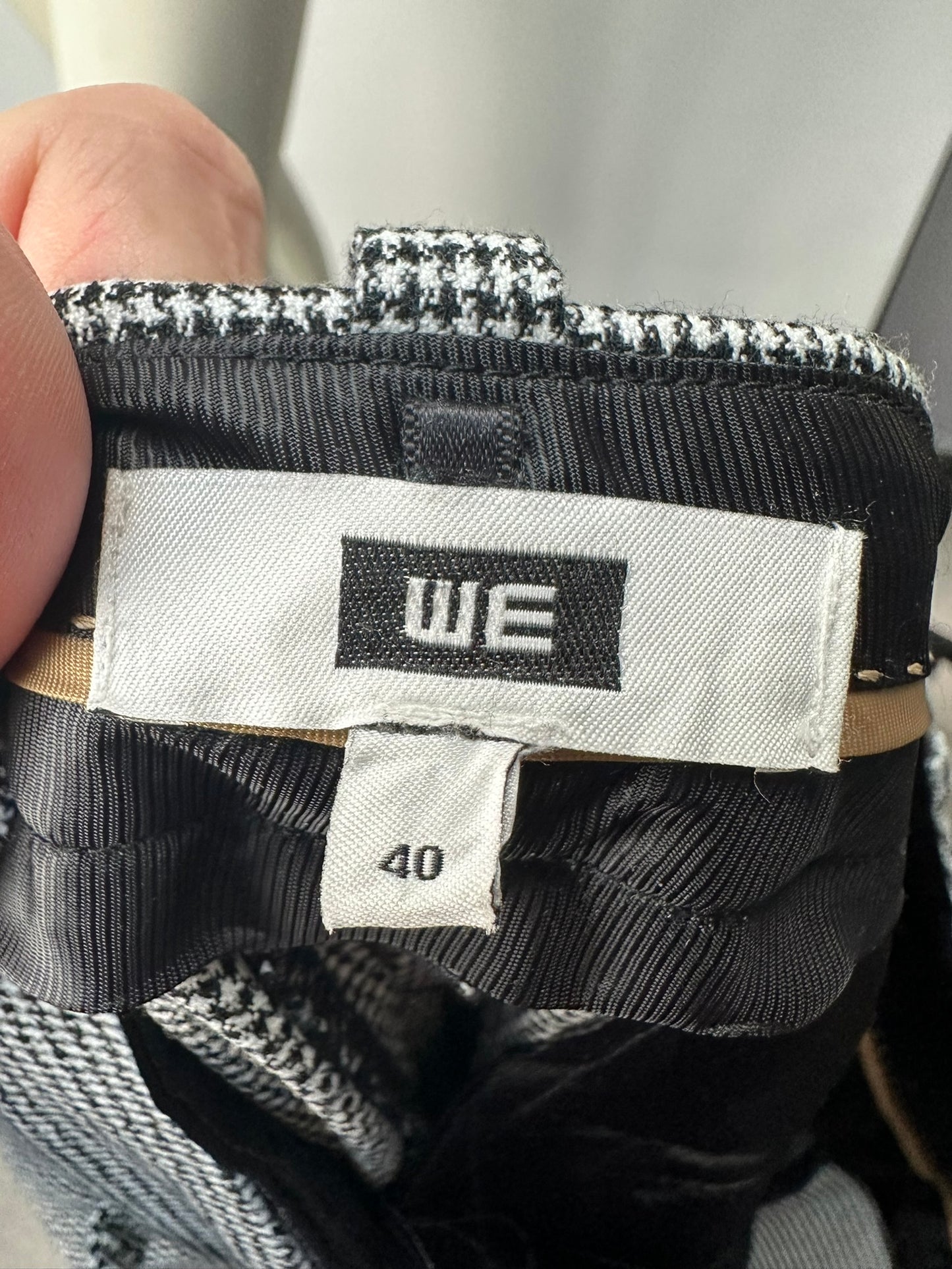 WE nette pantalon maat 40 zwart; wit