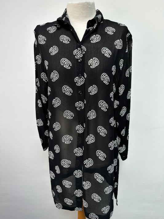 Vintage blouse maat M 40/42