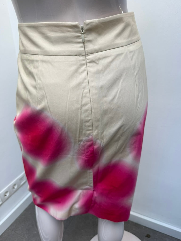 Natan Collection Rok maat 40 Beige met fuchsia/roze