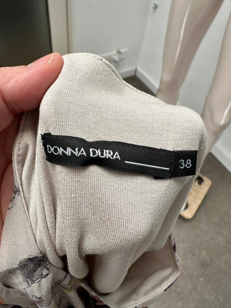 Donna Dura - Blouse - meerkleurig, bloemenprint, semi-transparant - M