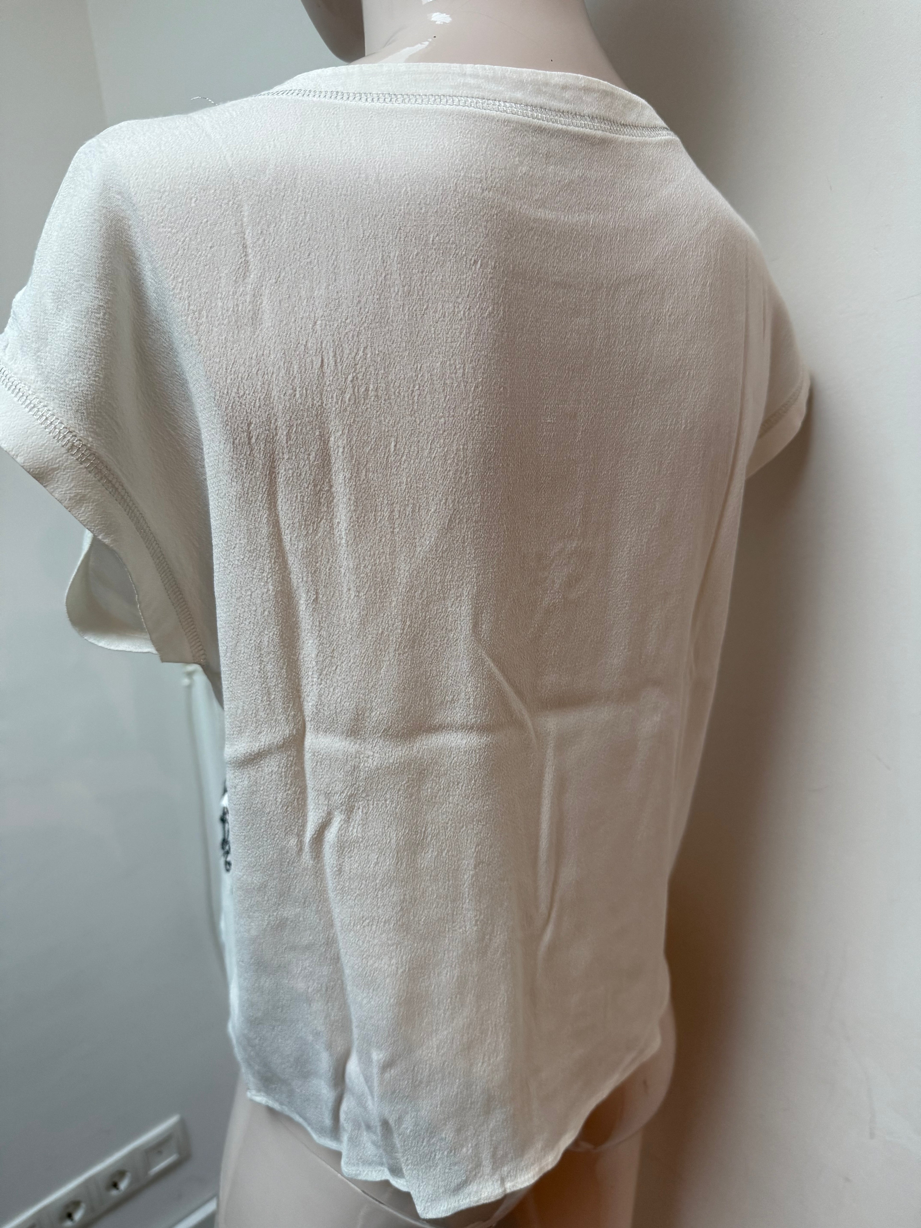 Riani top met applicaties "Paris" wit maat 36