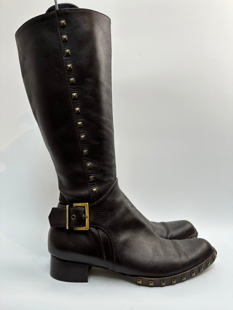 Gianfranco Ferré donkerbruine laarzen maat 38,5