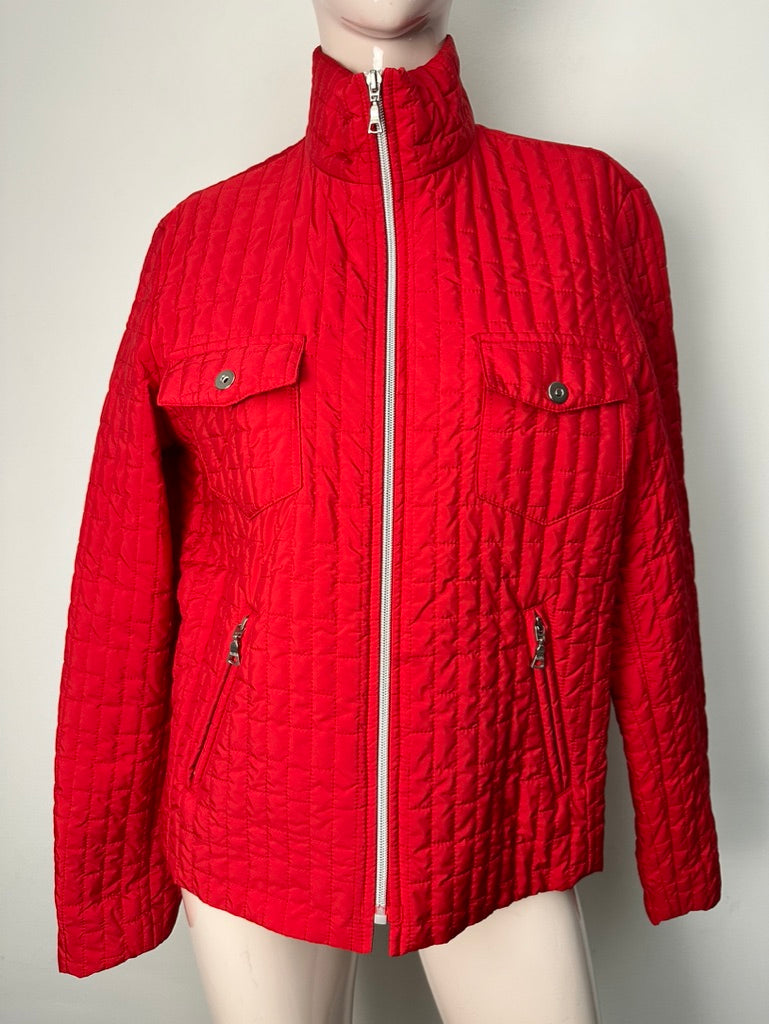 TAIFUN - Jas - rood, gewatteerd, hoge kraag - L