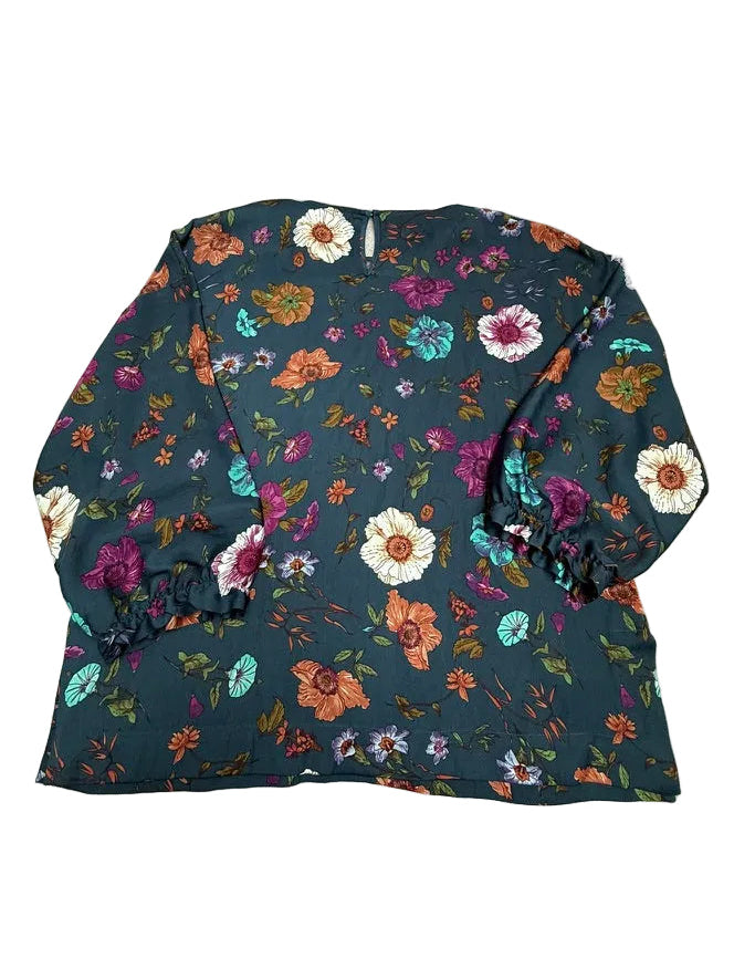 Essentiel Antwerp bloemenblouse maat 40 – soepelvallende top met kleurrijke floral print