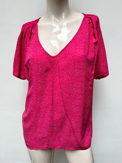 Massimo Dutti roze top maat L