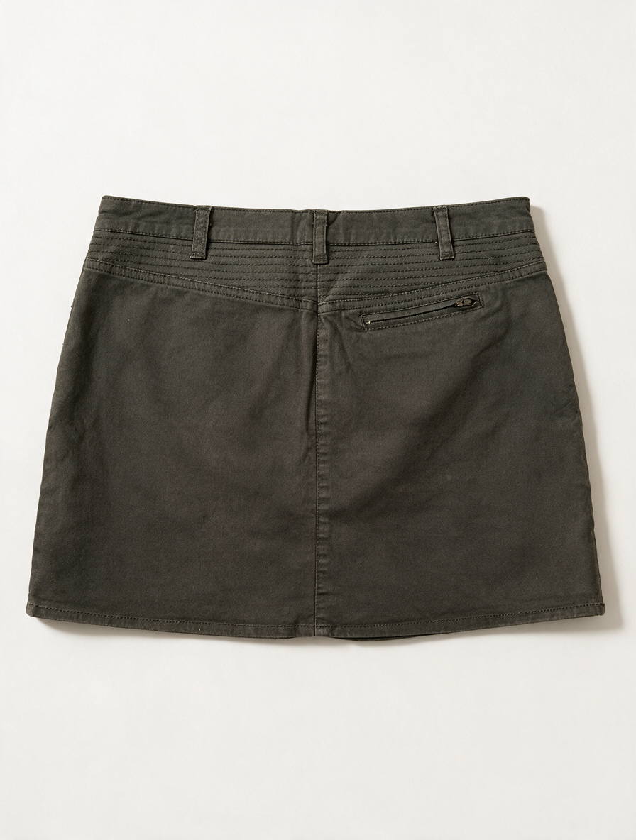 Fusalp - Rok - bruin/khaki, mini, badge-detail - S