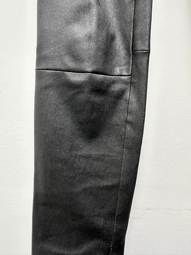 Dante6 - Broek - zwart, lamsleer, slim fit - XS