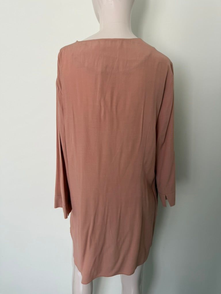 Natan - Blouse - roze, openvallend model, zonder sluiting - XL