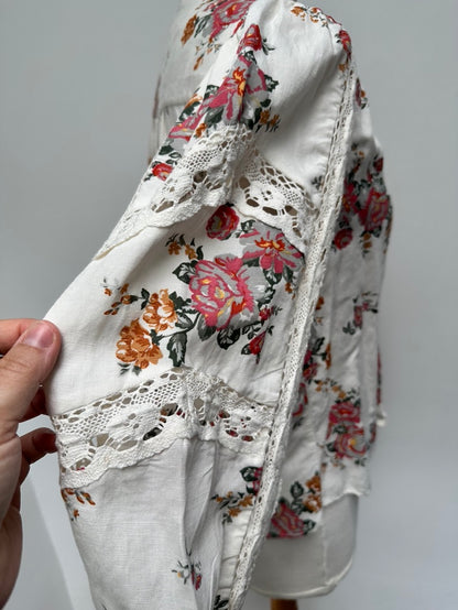 Zara blouse met bloemen maat XS