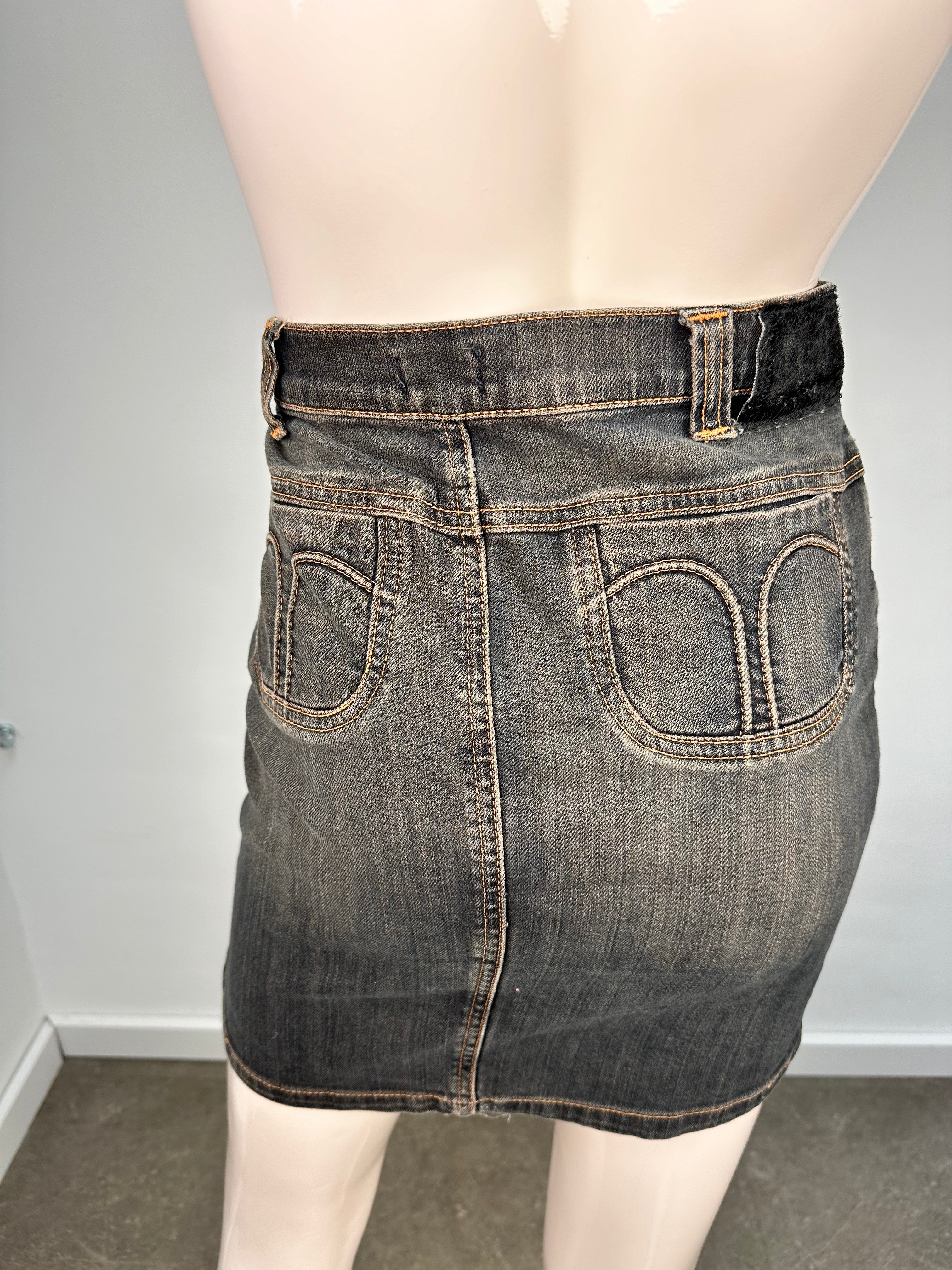 D&G spijkerrokje zwart maat 36