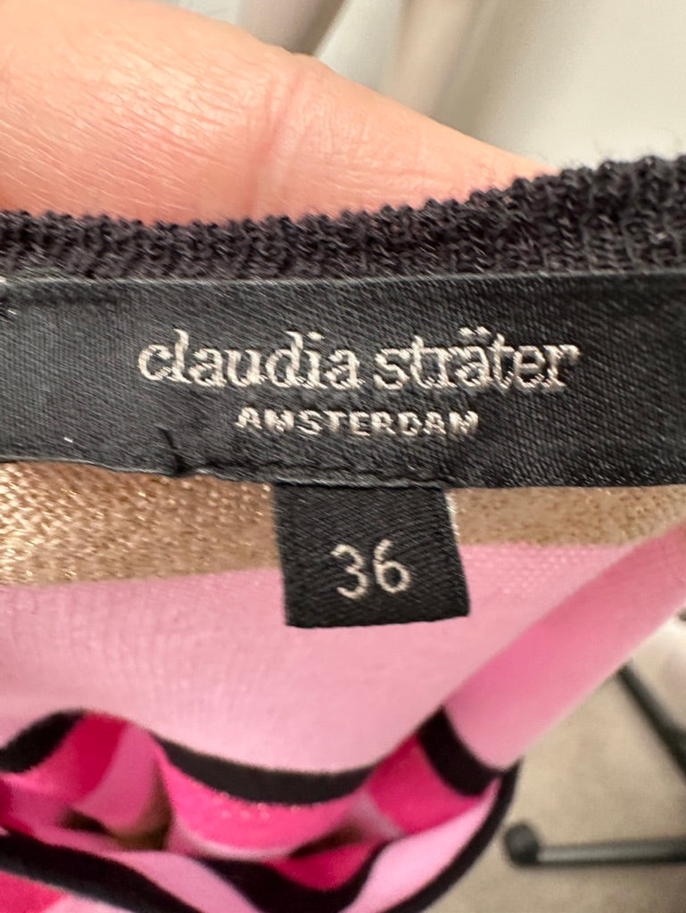 Claudia Sträter - Trui - meerkleurig, gestreept, ronde hals - S