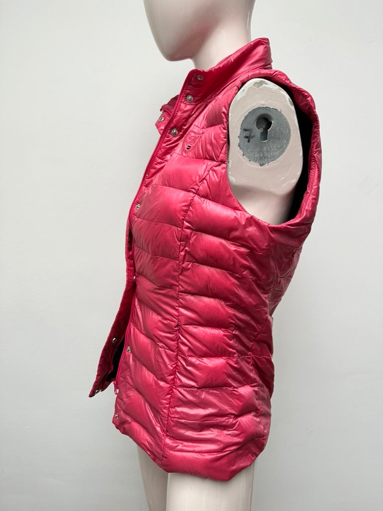 Tommy Hilfiger - Bodywarmer - roze, glanzende stof, gewatteerd - XS