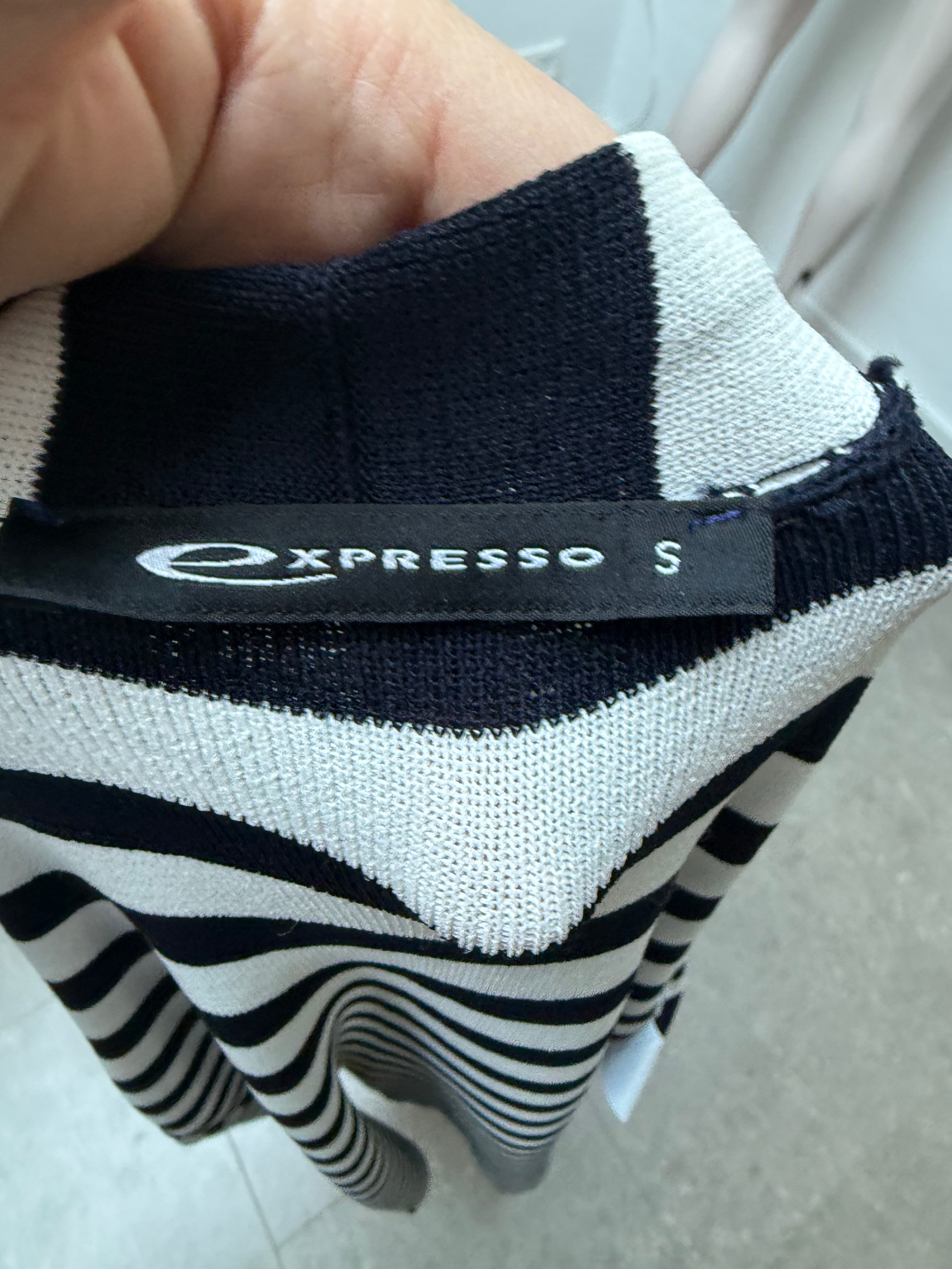 Expresso Vest maat S donkerblauw, wit