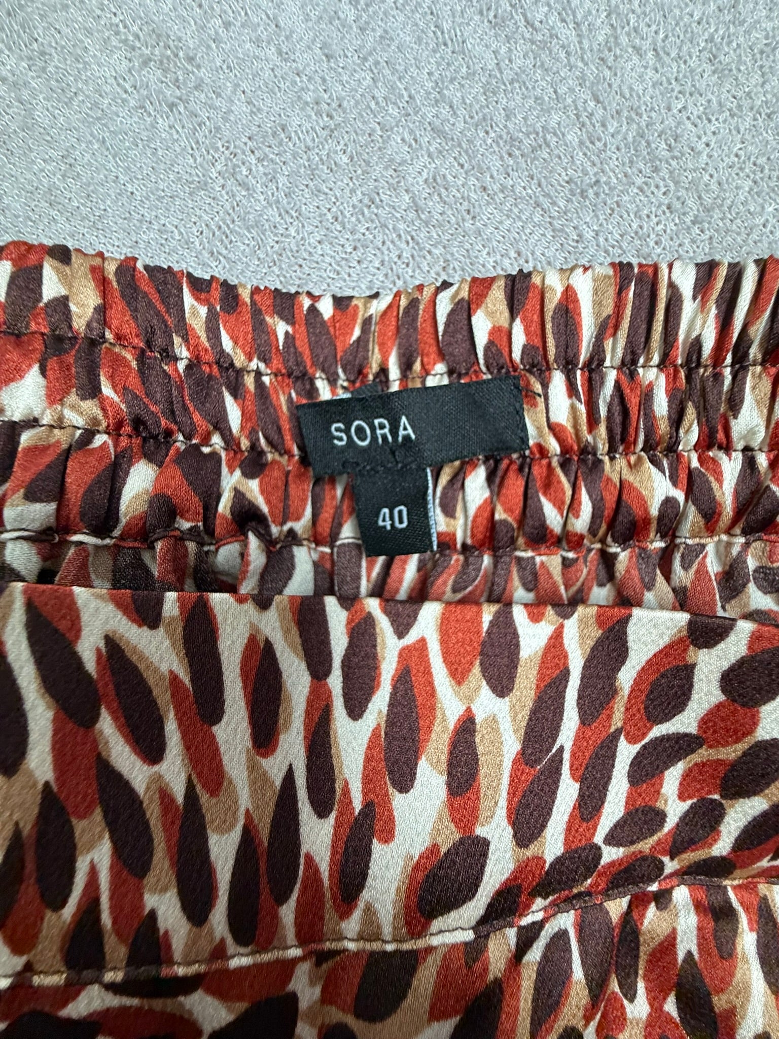 Sora rok bruin/beige 40