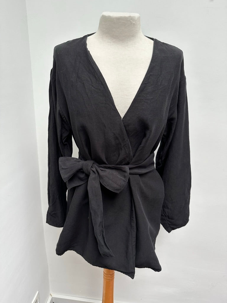H&M kimono blouse overslag maat 34