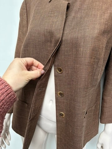 Emine bruin jasje maat 44