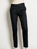 MOSCHINO CHEAPANDCHIC - Broek - zwart, slanke pasvorm, lichte glans - S
