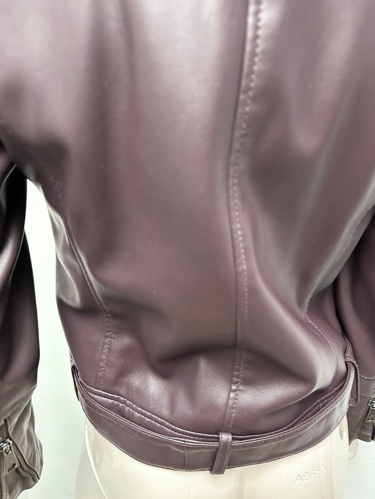 Ted Baker paars vegan leather jack maat 0