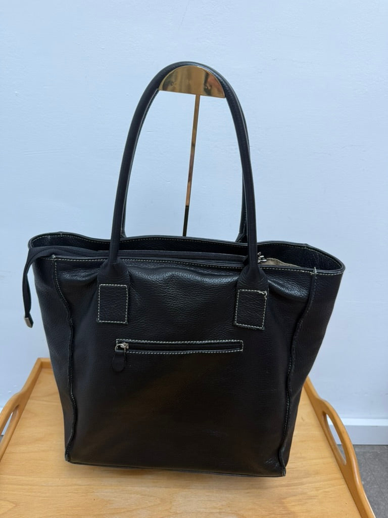 Made In Italy Tas Zwart leder