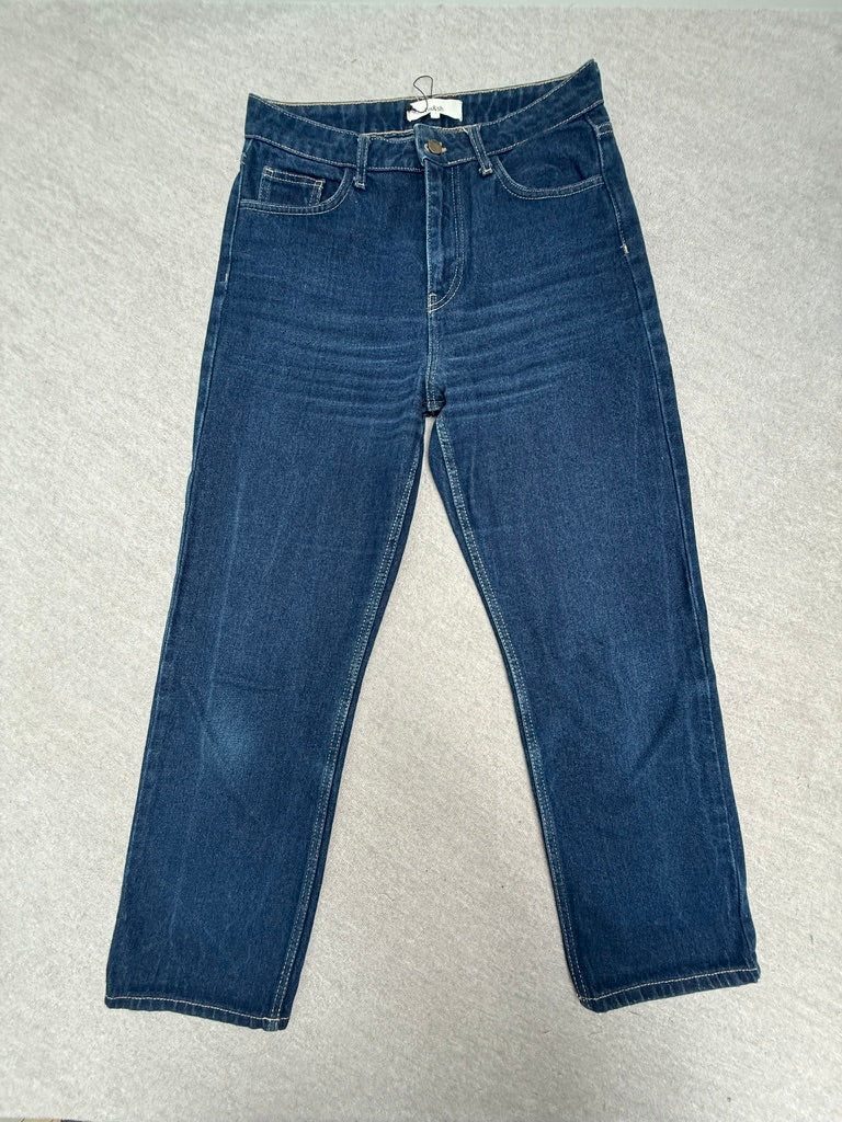 ba&sh - Broek - blauw, denim, rechte pijp - S