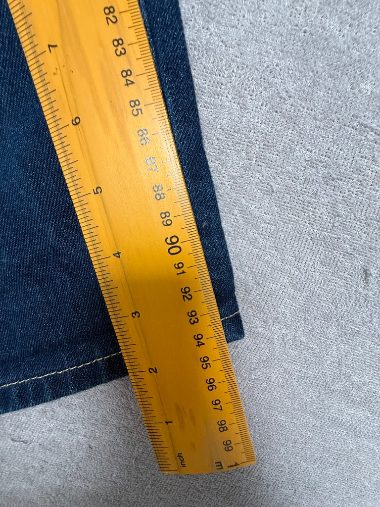 ba&sh - Broek - blauw, denim, rechte pijp - S