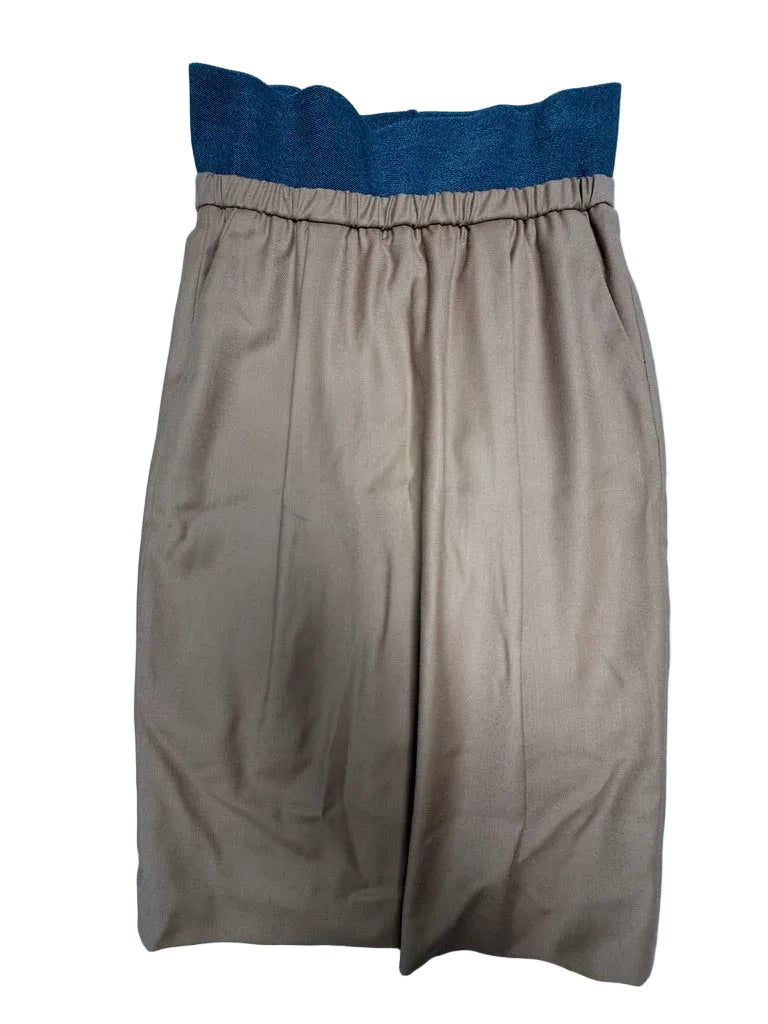 Fabiana Filippi Rok - bruin, elastische tailleband, gevoerd