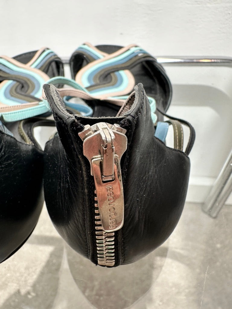 Sergio Rossi sandalen blauw maat 41,5