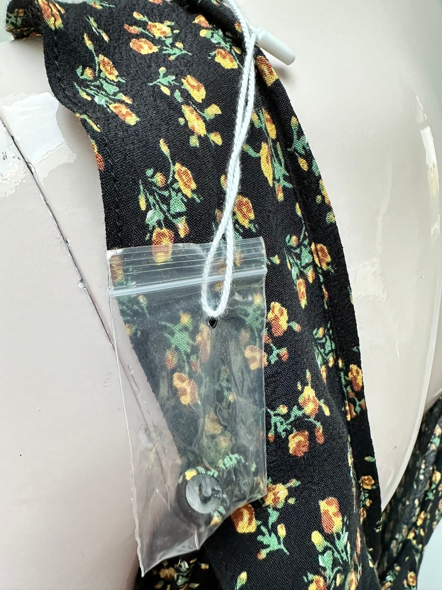 Colourful Rebel lange jurk zwart/geel maat XL