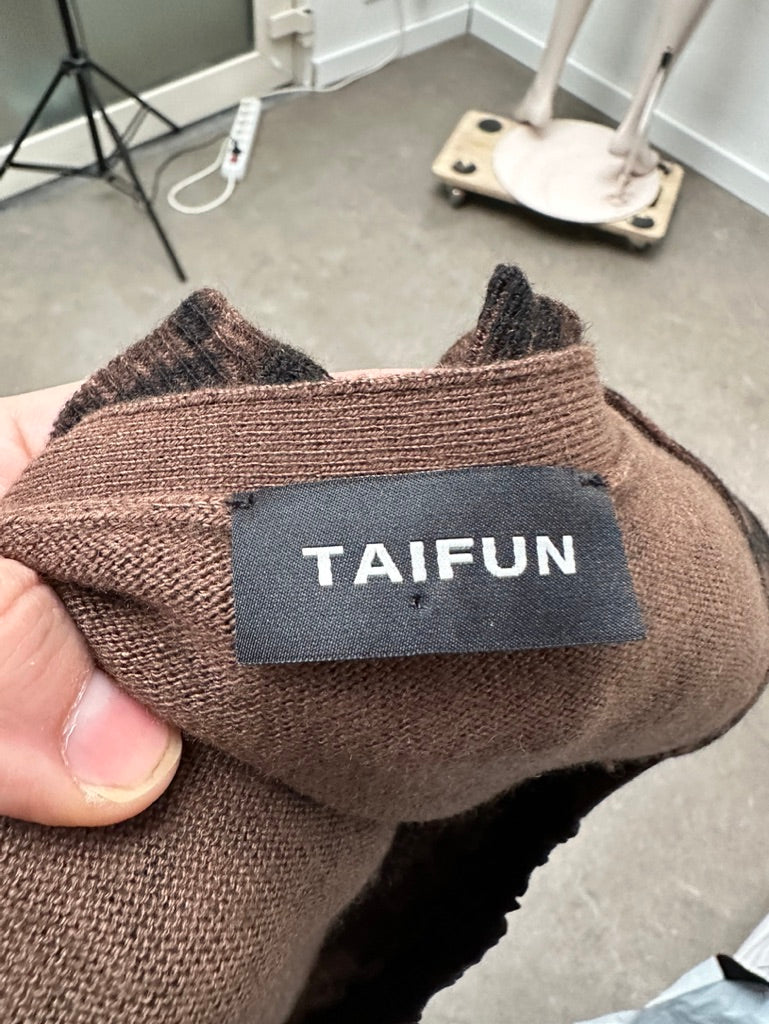 Taifun Longsleeve maat 40 zwart/bruin