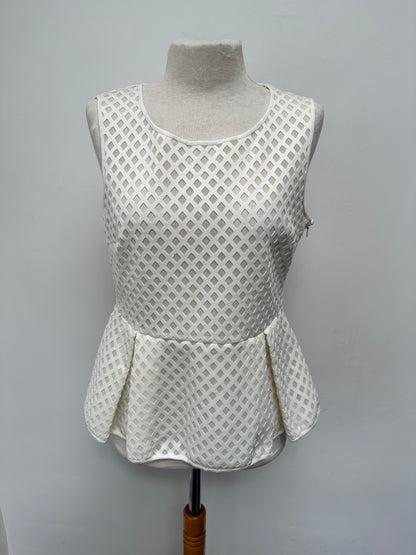 Liu Jo witte peplum top maat M