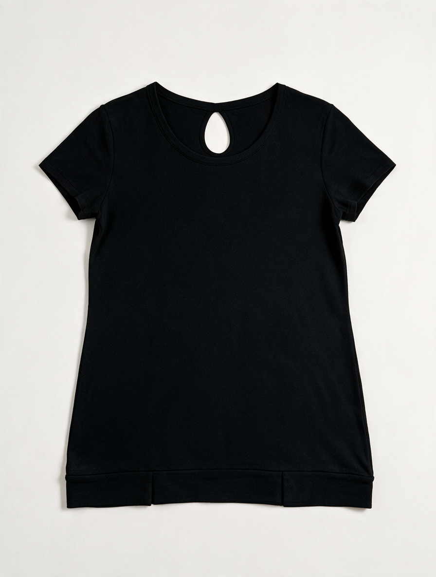 Mayerline Brussels - Blouse - zwart, glinsterende bies, korte mouw - M