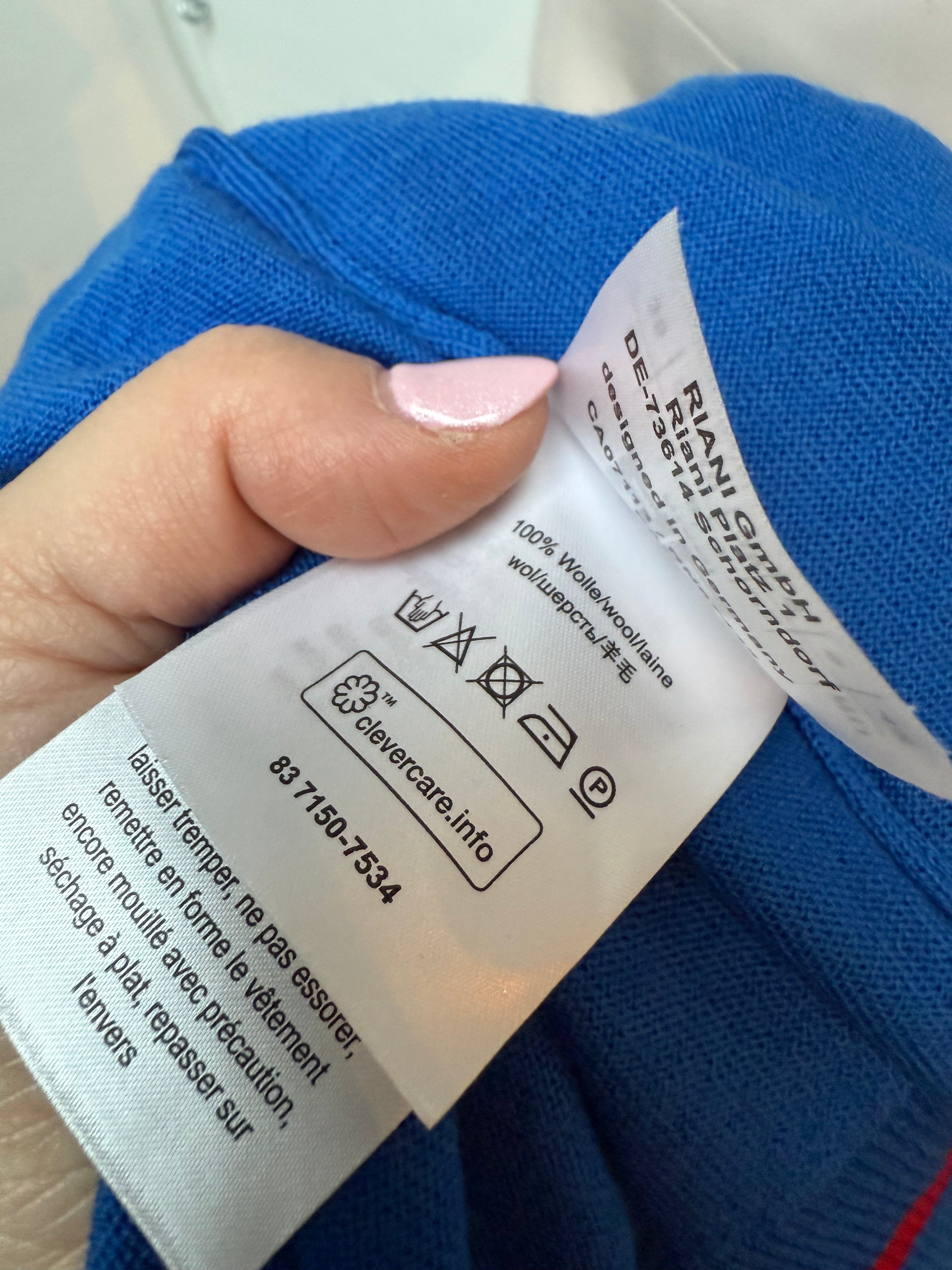 Riani vestje met lange mouw "Paris" blauw maat 36