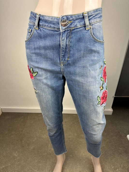Hallhuber jeans met borduursel maat 40