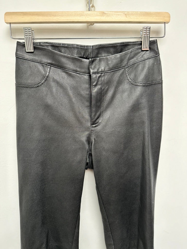 Dante6 - Broek - zwart, lamsleer, slim fit - XS