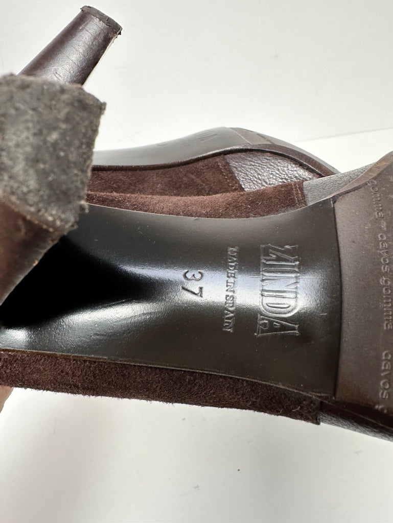 Zinda bruine pumps maat 38