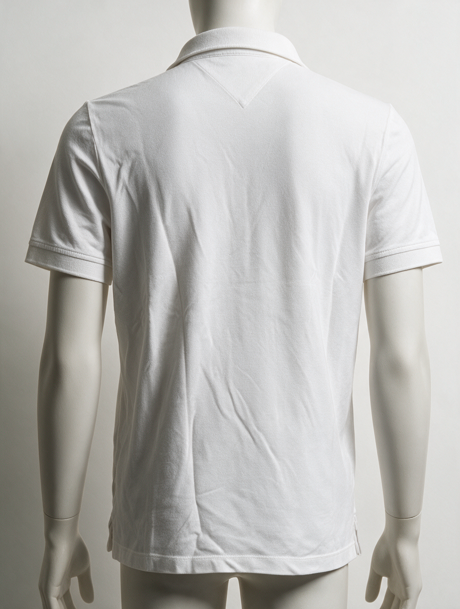 Donnell - Polo - wit, korte mouwen, geborduurd logo - M